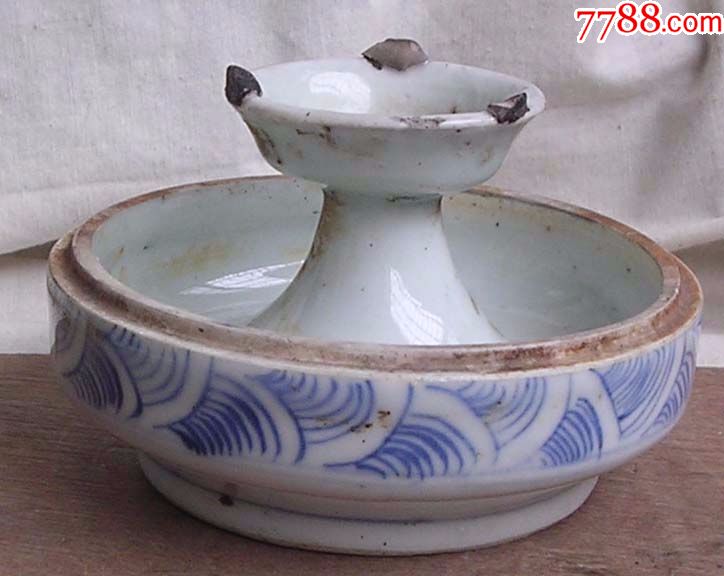 嘉庆青花灯盏-价格:480元-se73486663-青花瓷-零售-7788收藏__收藏热线