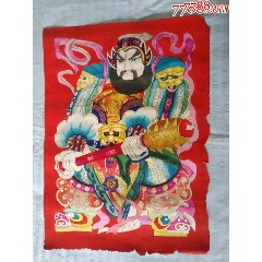 门神画原稿——原稿2张，每张4开，难得(se73487547)_千百度书屋