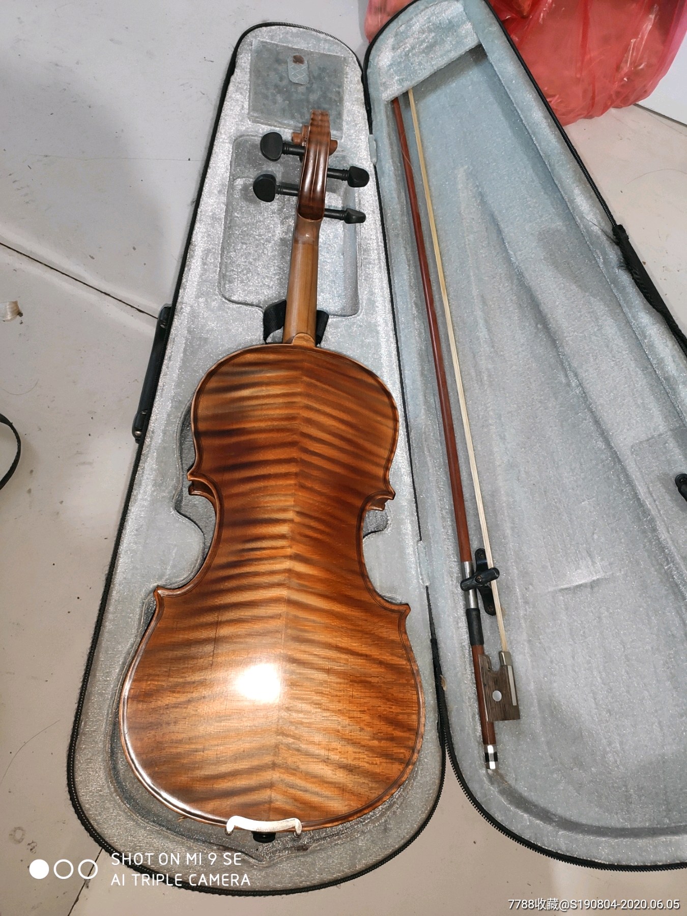 百灵美品虎皮纹小提琴3/4