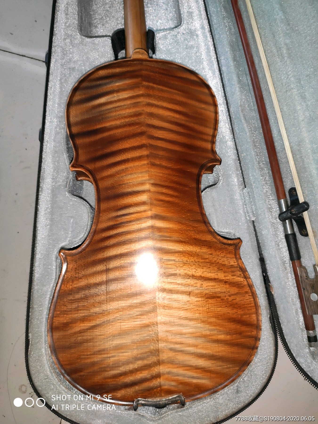 百灵美品虎皮纹小提琴3/4