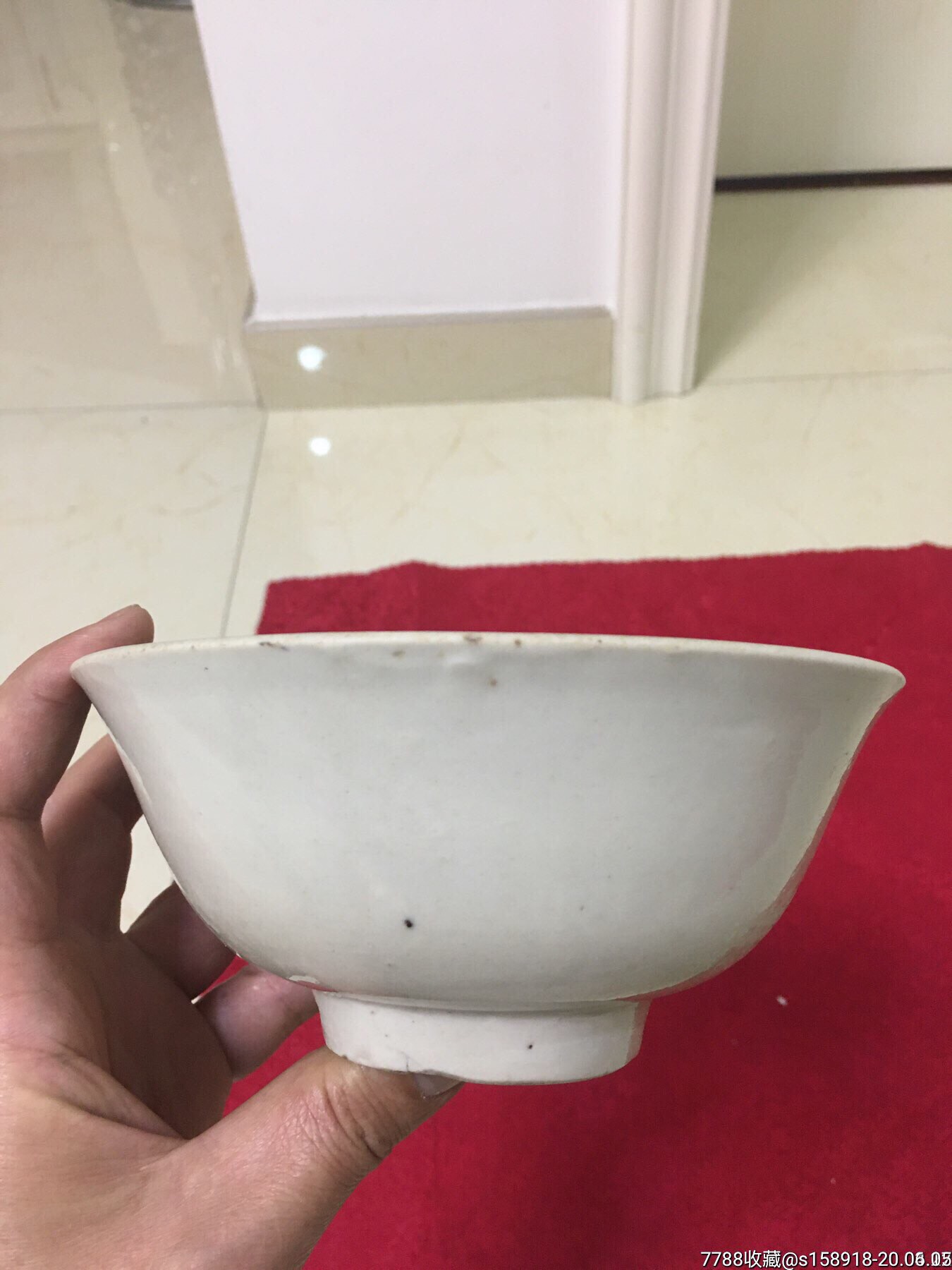 民国晚期像牙白釉碗-单色白瓷-7788收藏__收藏热线