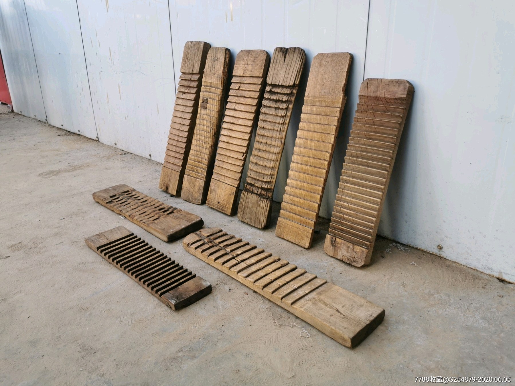 老搓衣板一组,榆木