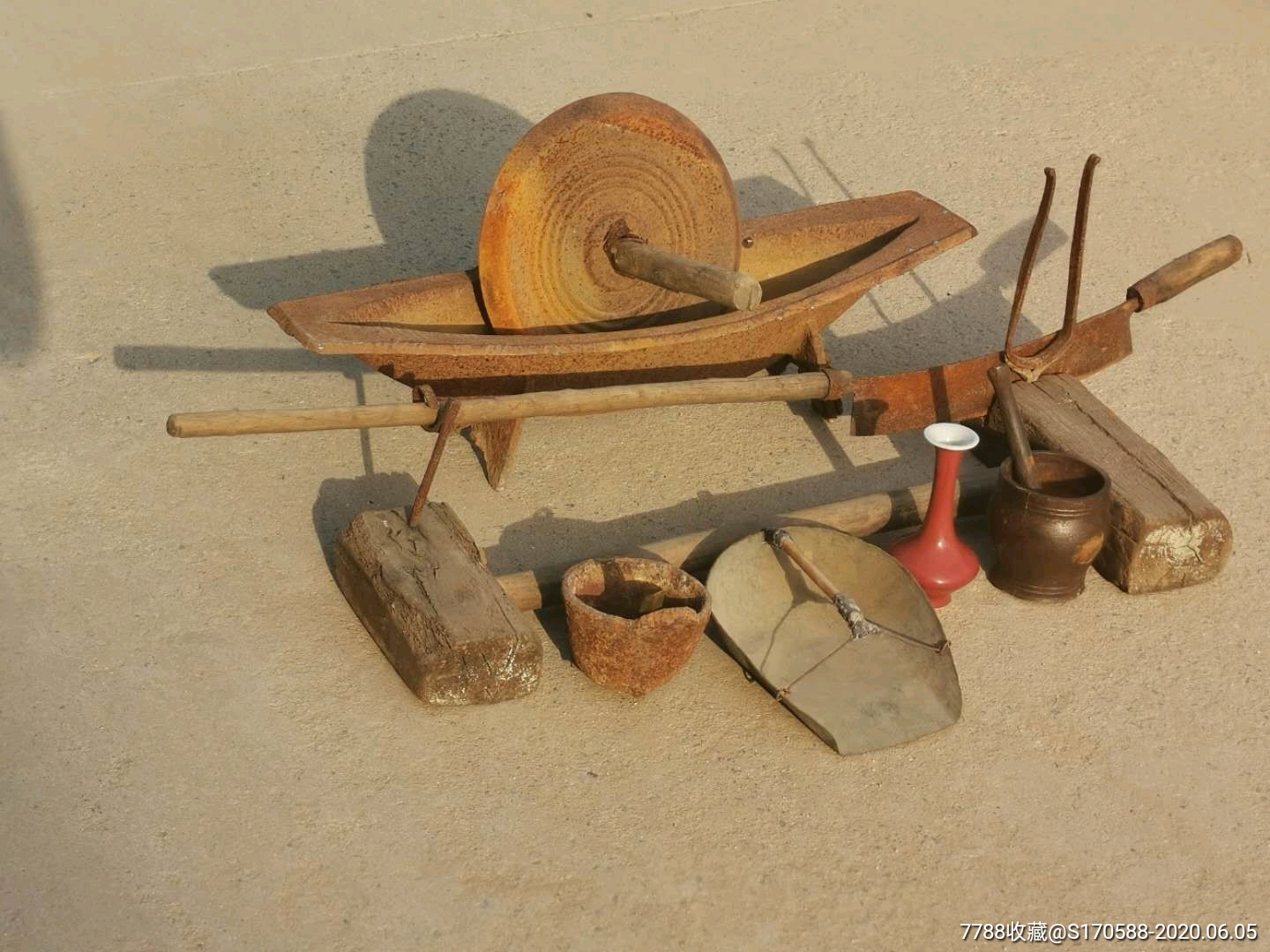 清代,中药工具一套六件