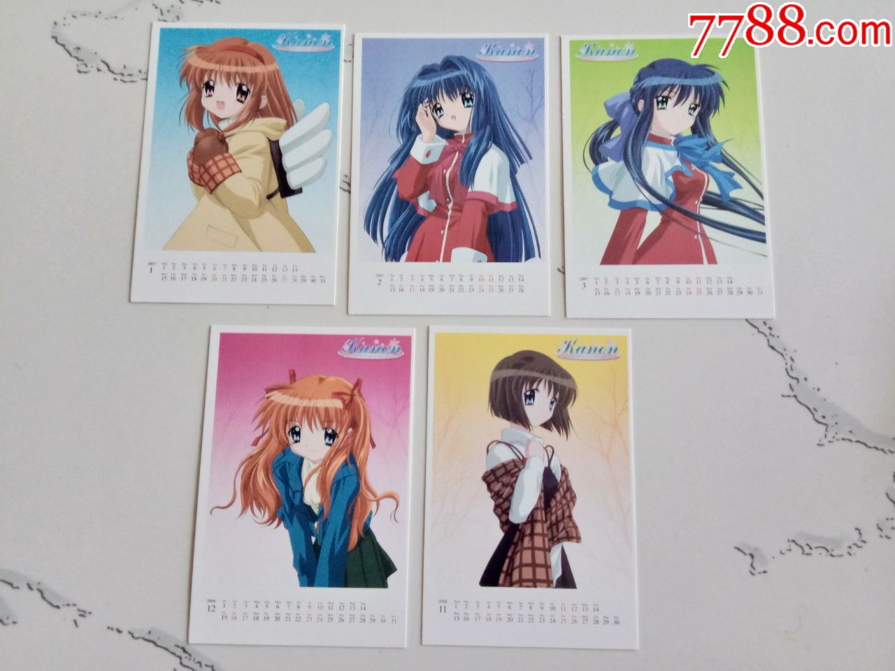 动漫明信片5张