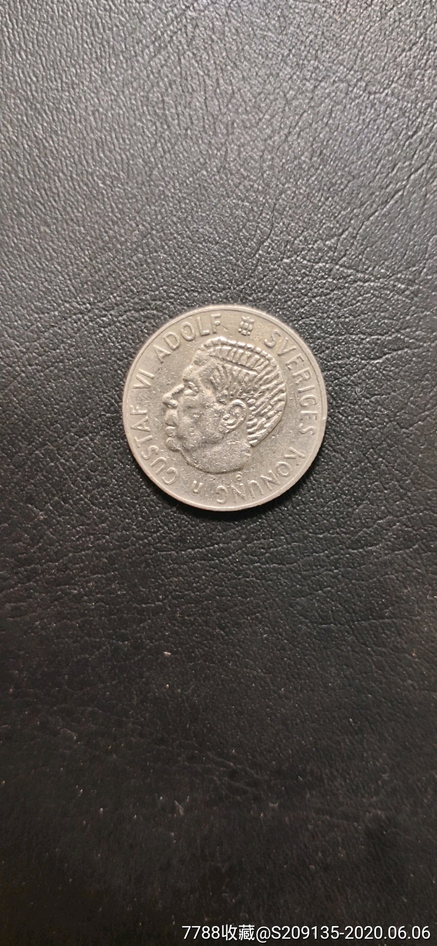 外国硬币瑞典1972年1克郎满50元包邮