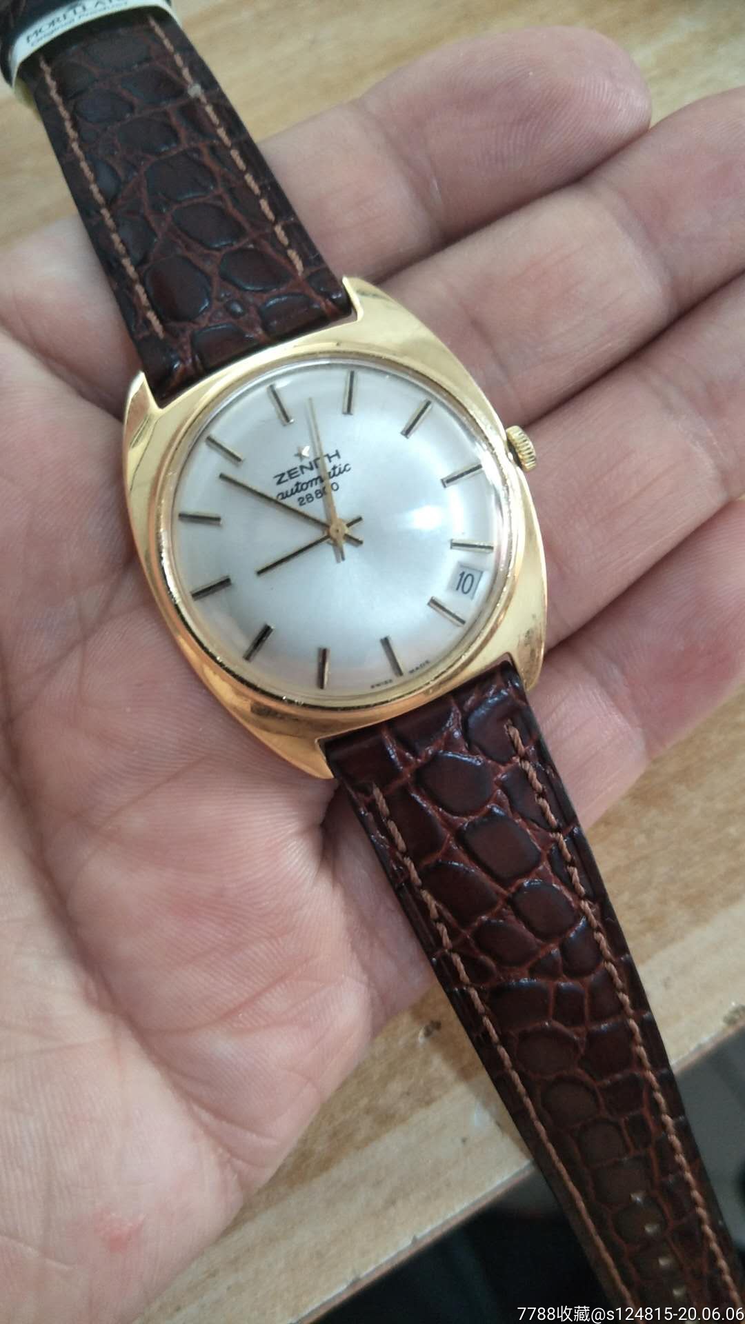 瑞士18k纯金鲍鱼套真利时全自动手表