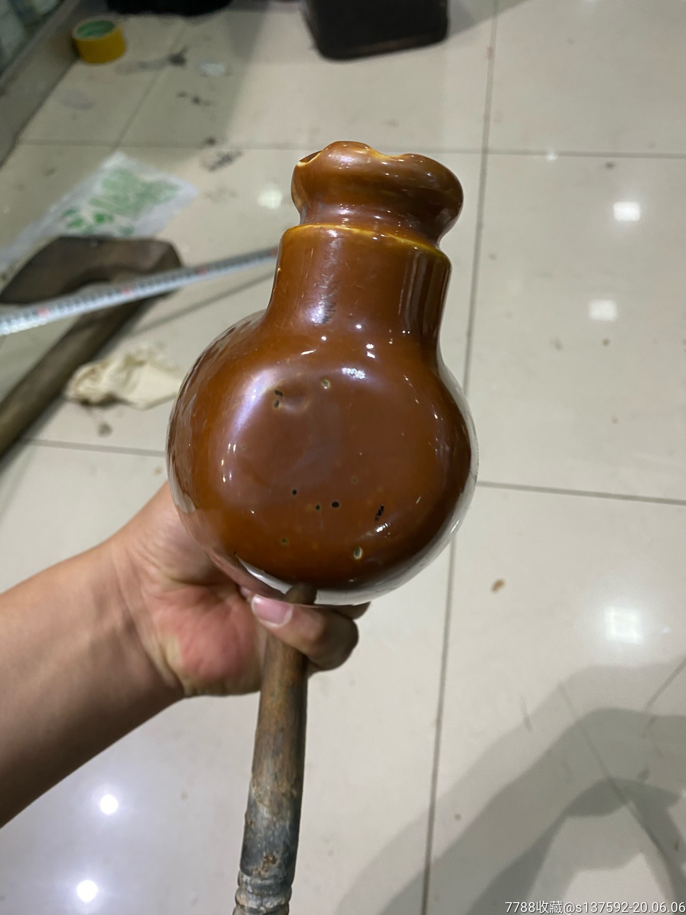 民国时期满洲国遗留电弧-酱釉瓷/紫金釉-7788收藏__收藏热线