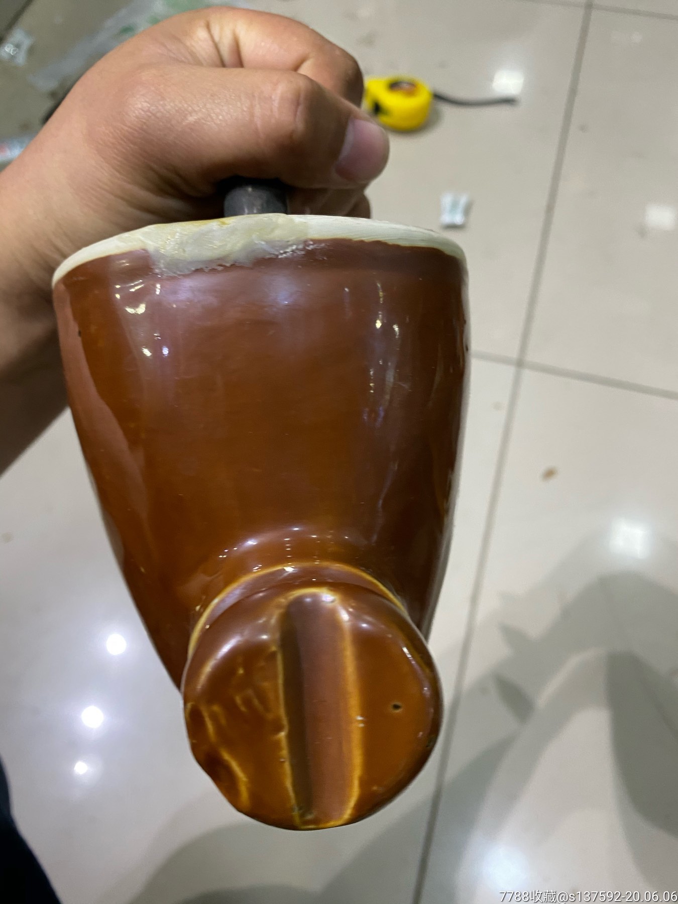 民国时期满洲国遗留电弧-酱釉瓷/紫金釉-7788收藏__收藏热线