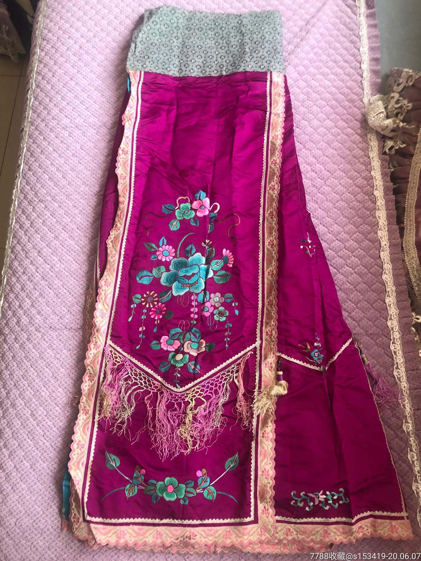 民国马面裙全品古董收藏民俗老物件