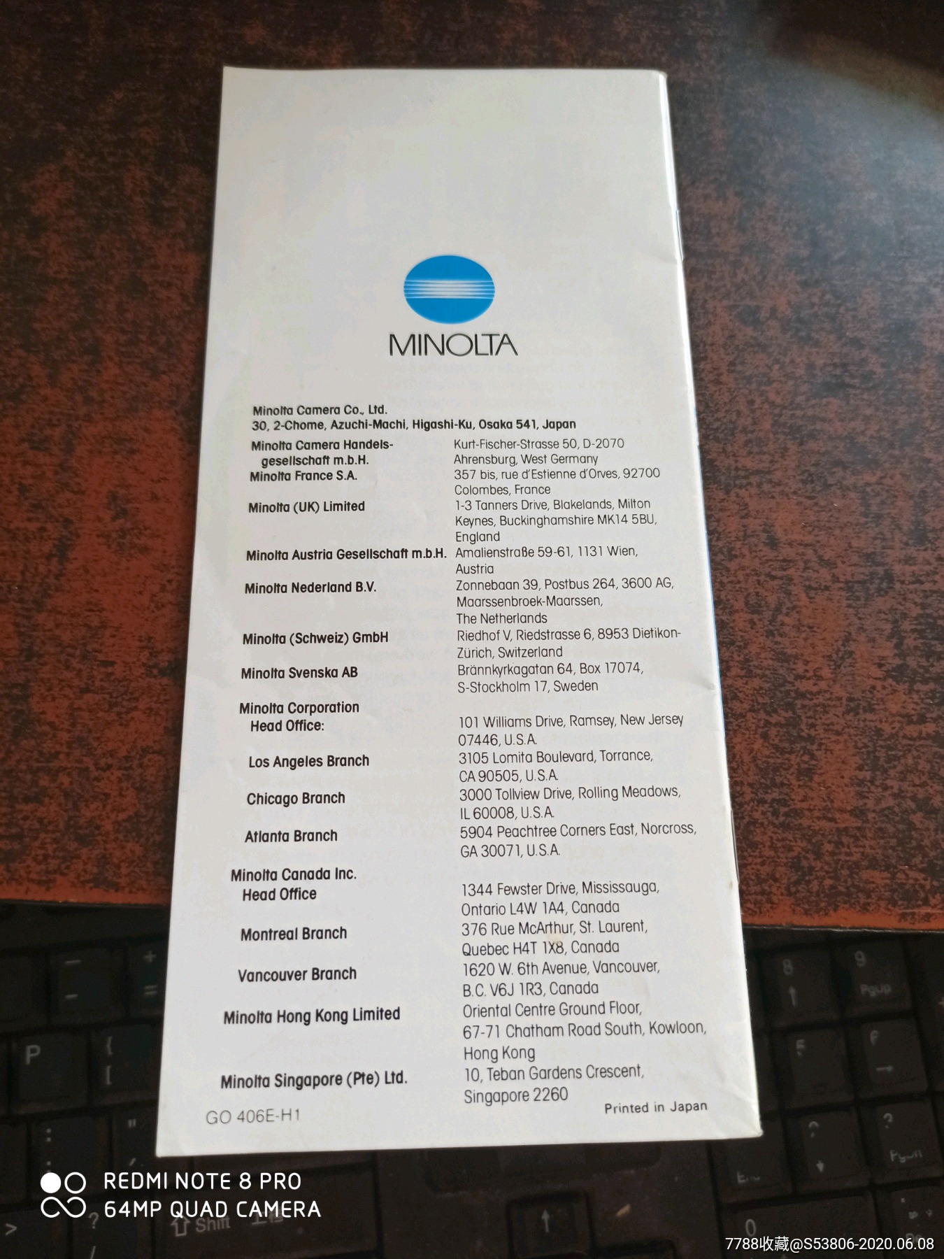 美能达相机说明书(英文版)