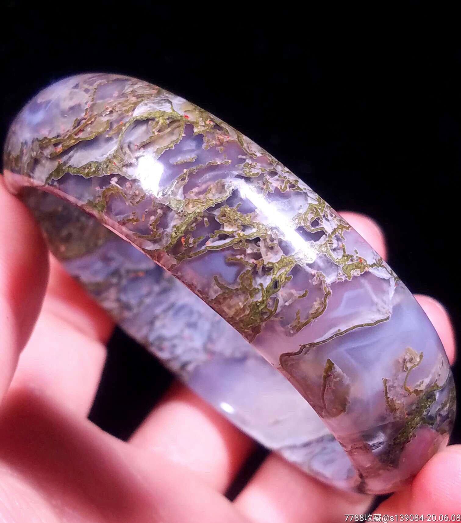 阜新红油水草玛瑙套镯包真
