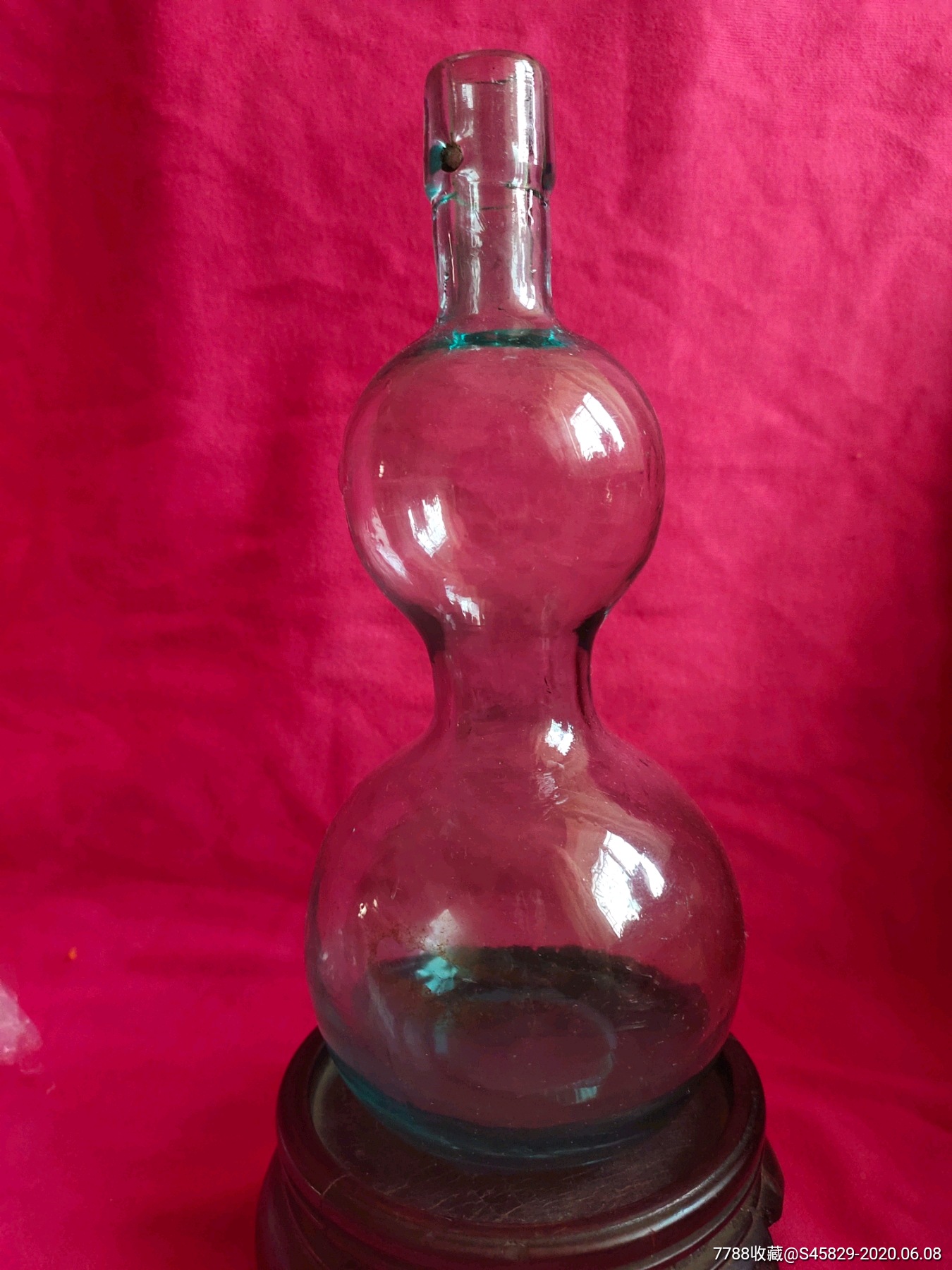 民国葫芦型玻璃酒瓶