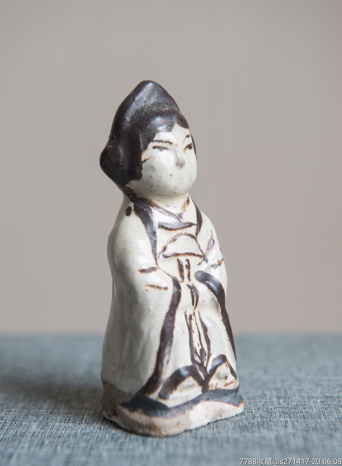 唐代磁州窑人偶,胖女人