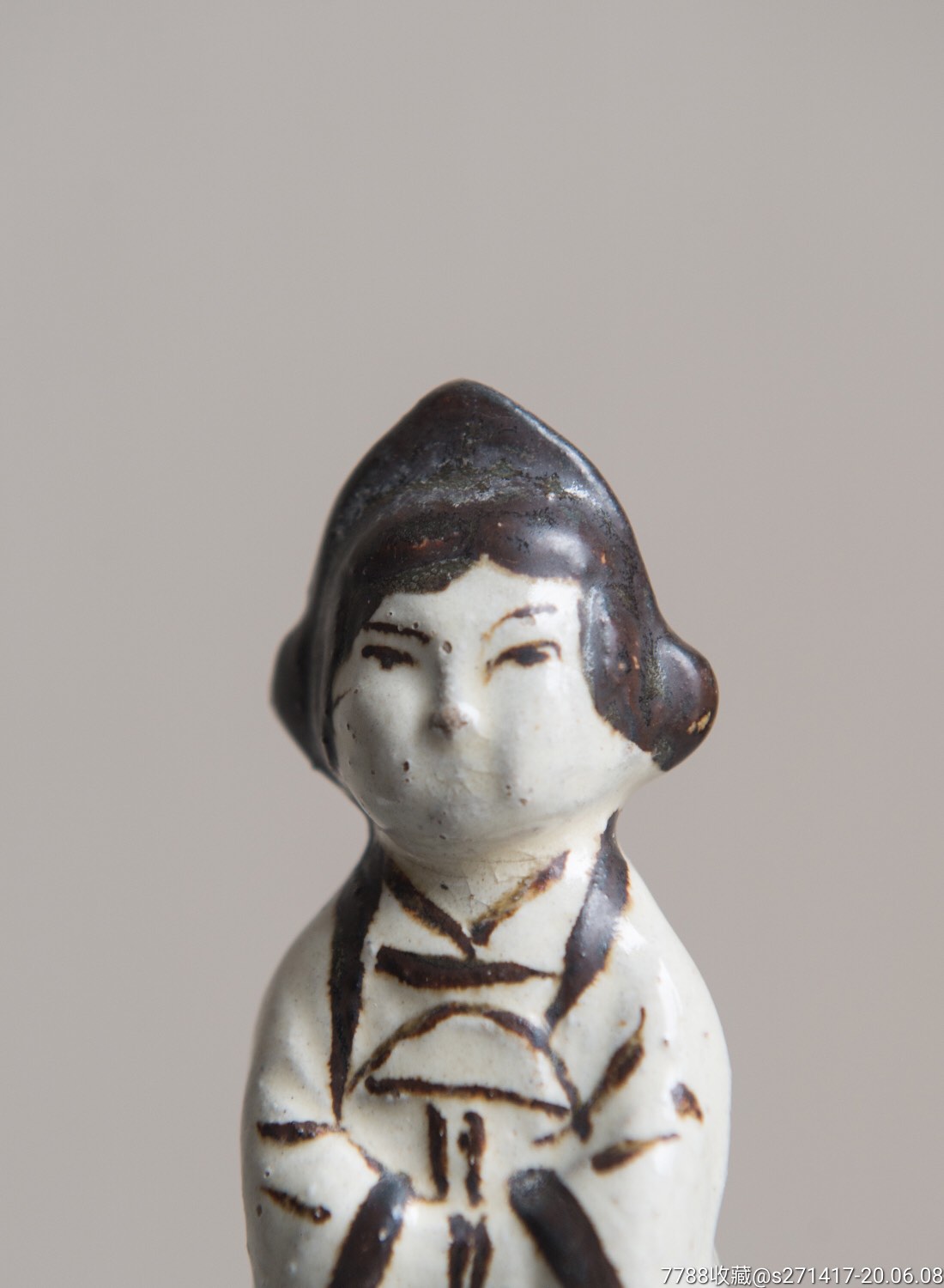 唐代磁州窑人偶,胖女人