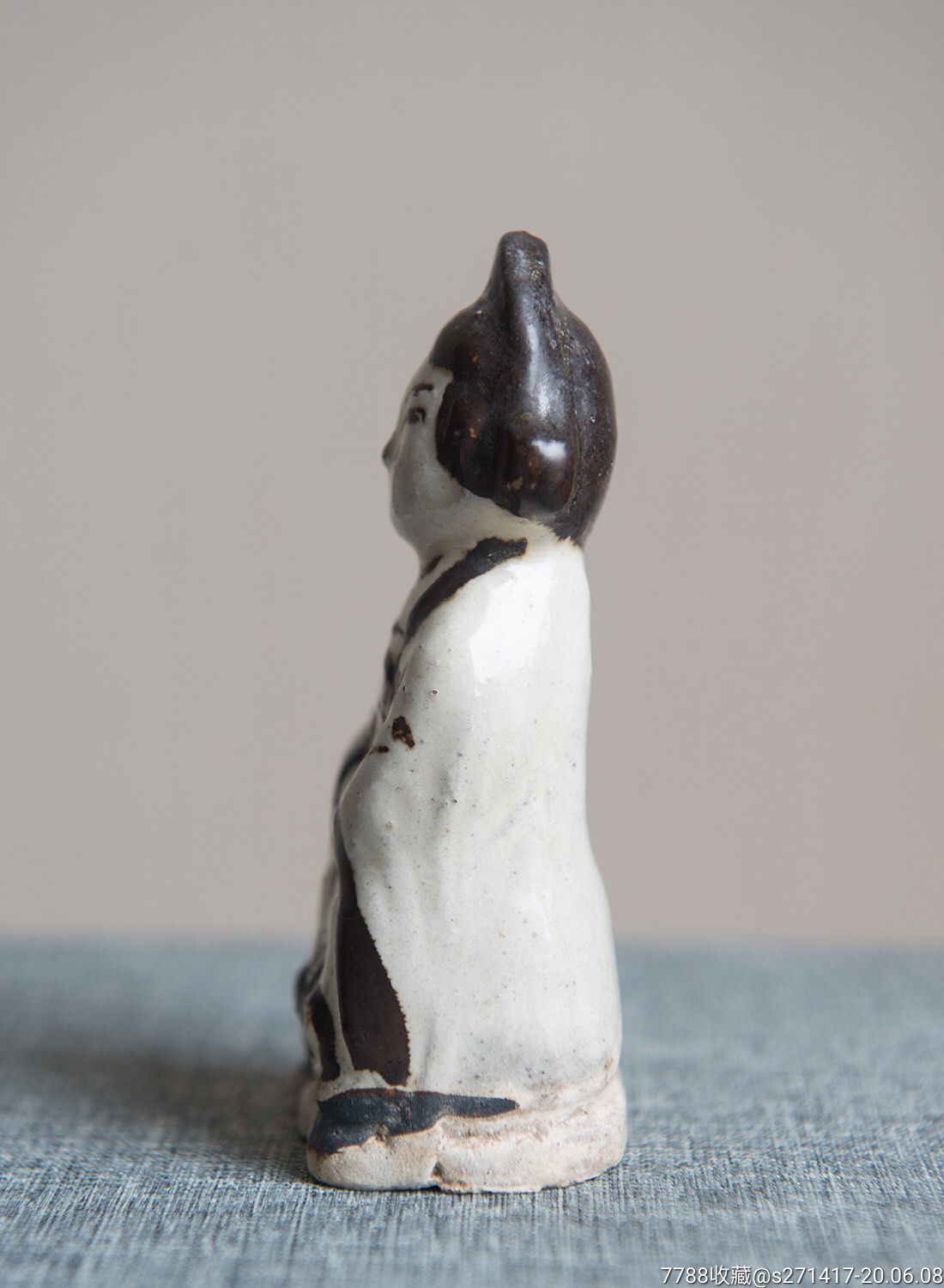 唐代磁州窑人偶,胖女人