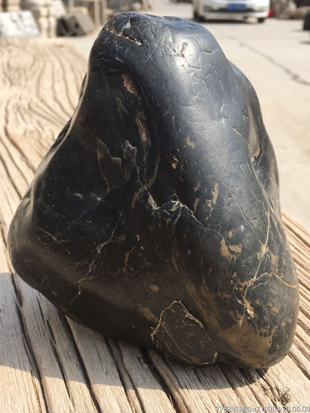 明代墨石玩石随形原石油皮贼亮全品无磕碰