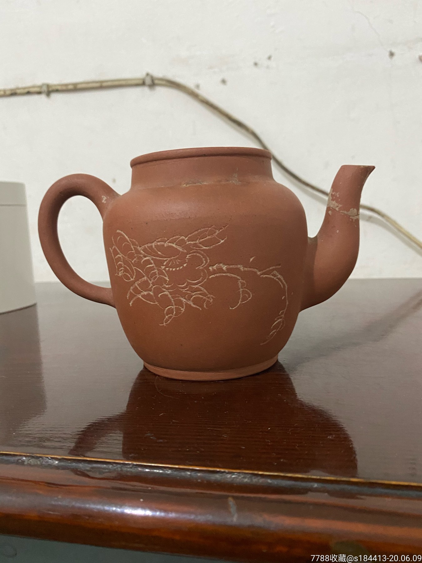 晚清民国石生刻紫砂壶