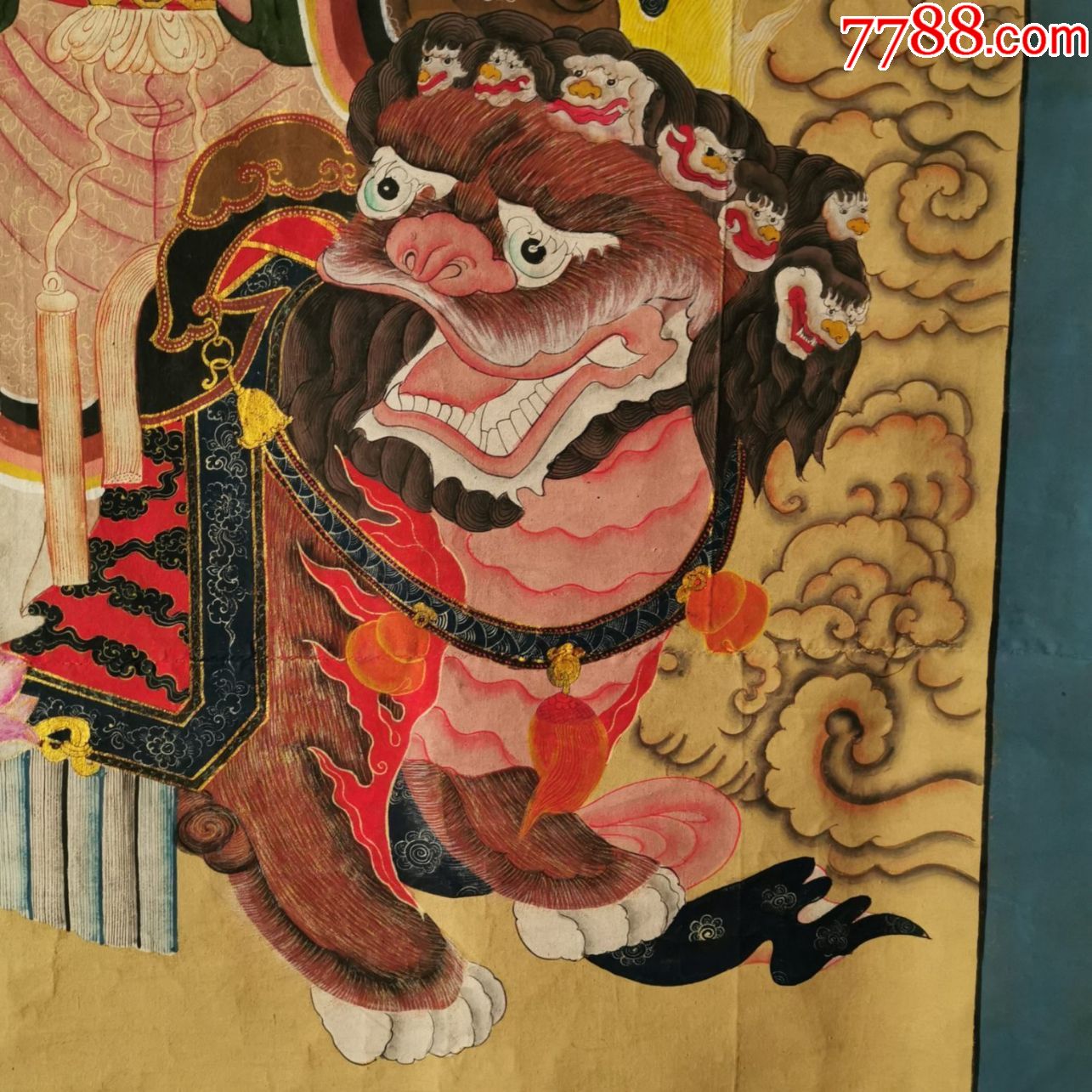 清代道教画像彩绘道教神像