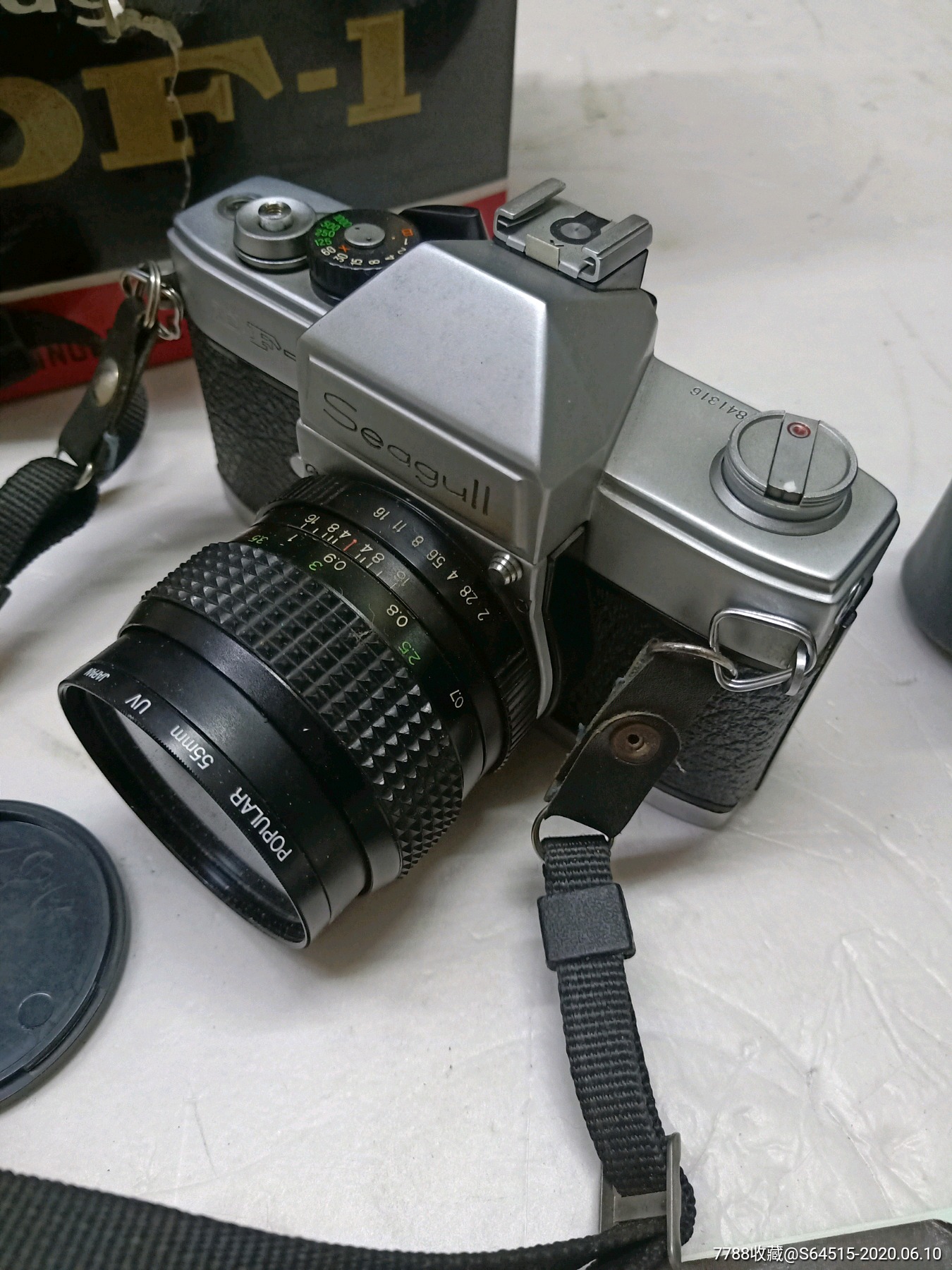 海鸥df一1照相机,说明书,发票