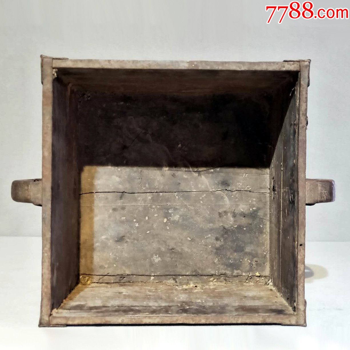 民国木制盛粮食器皿器具日进斗金公平量衡器出入公平米升粮斗收藏