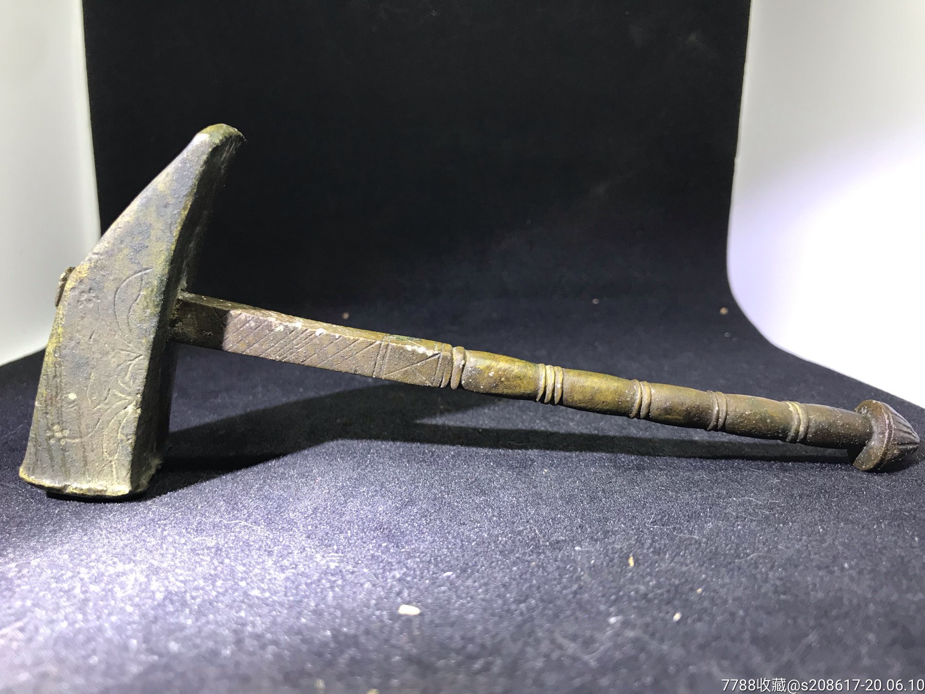 清代兵器铜锤图片