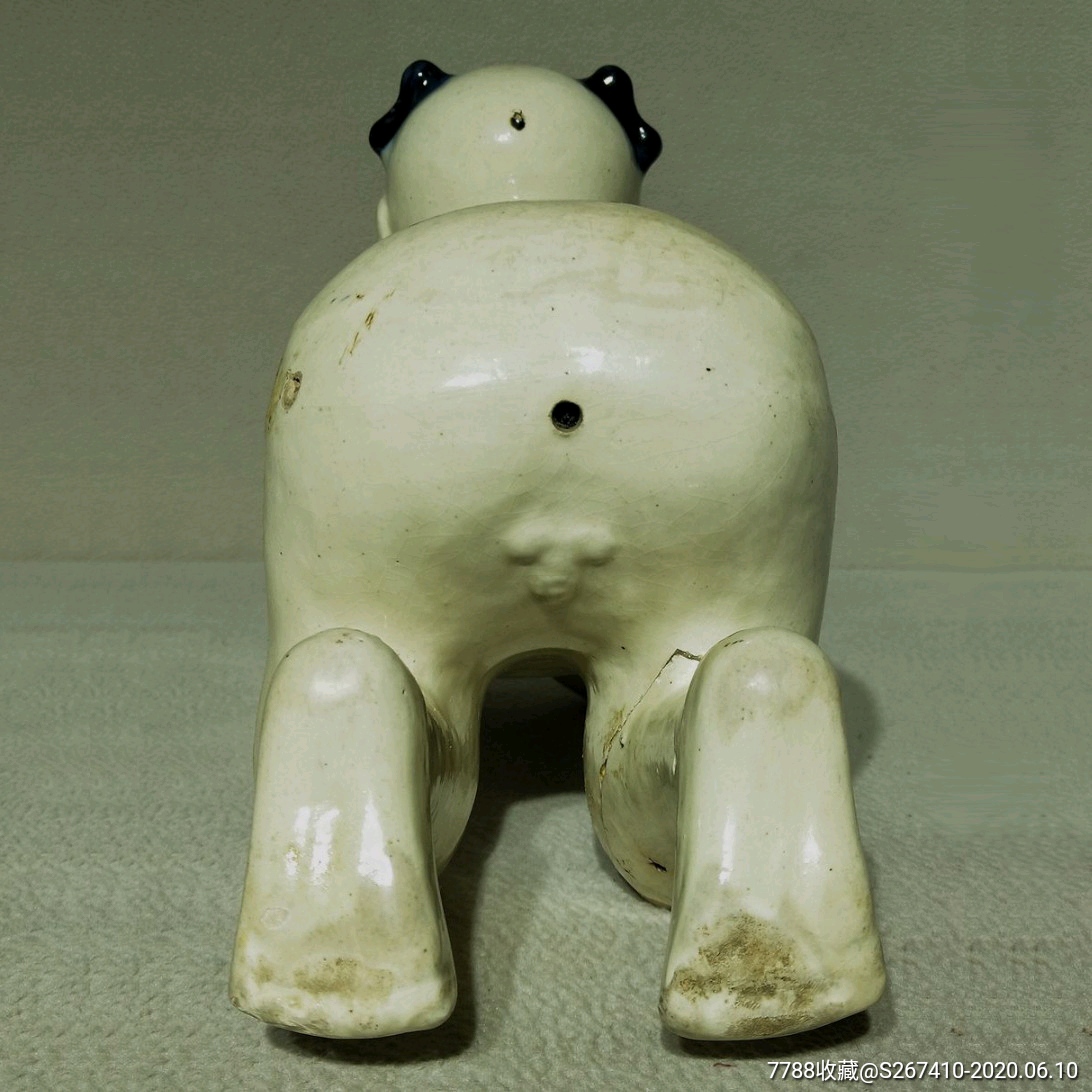 清代磁州窑孩儿枕娃娃枕