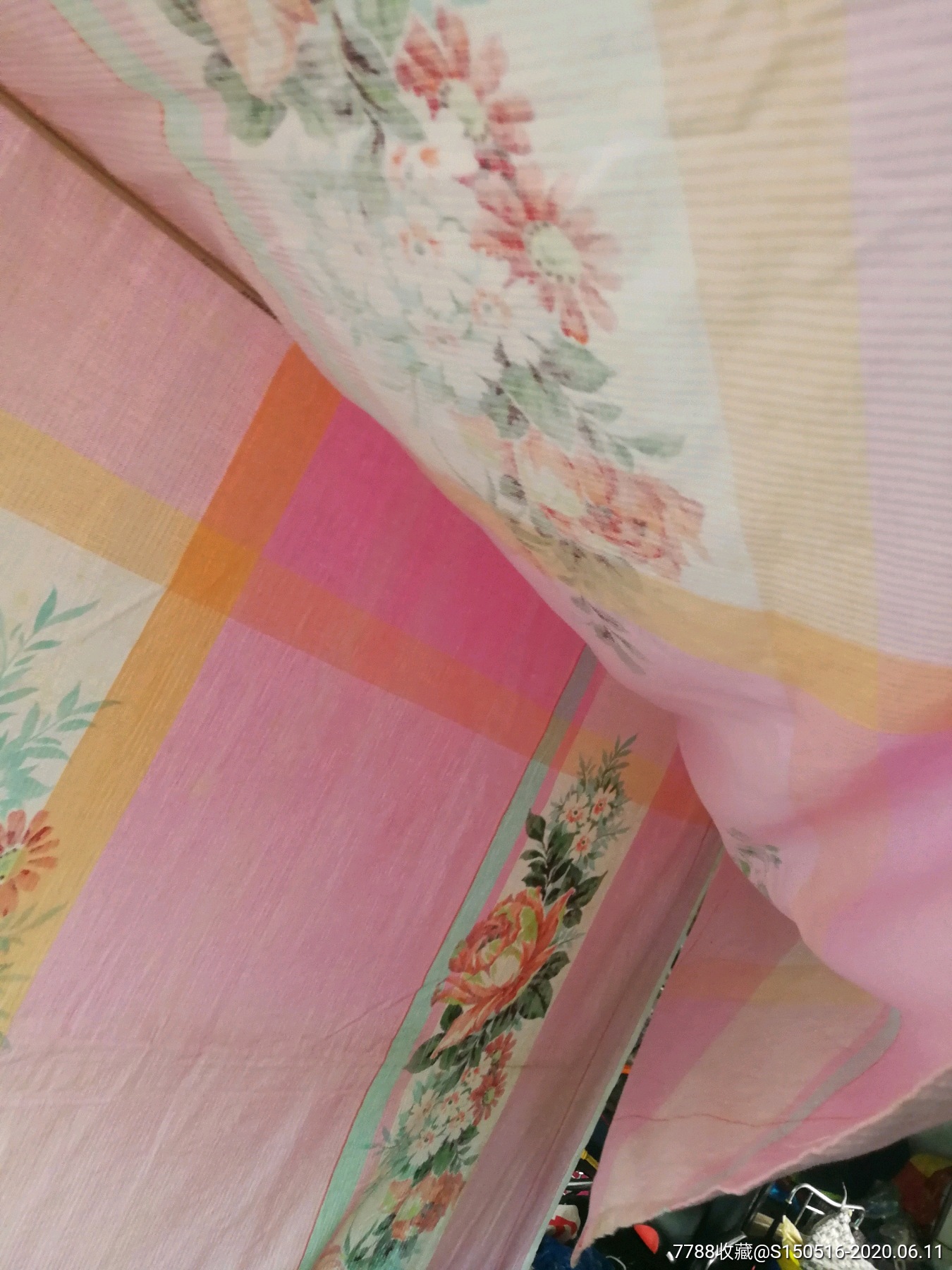 鸳鸯牌英雄印花被单,印花床单