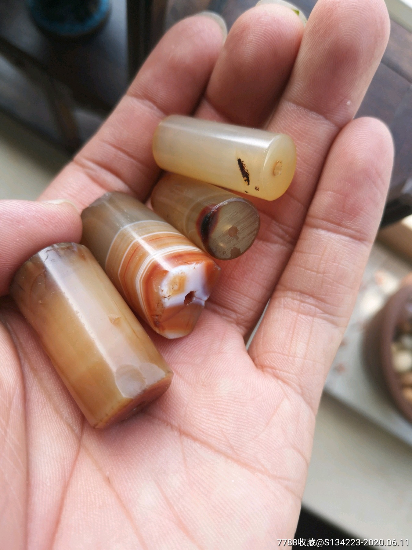 老西亚玛瑙桶珠