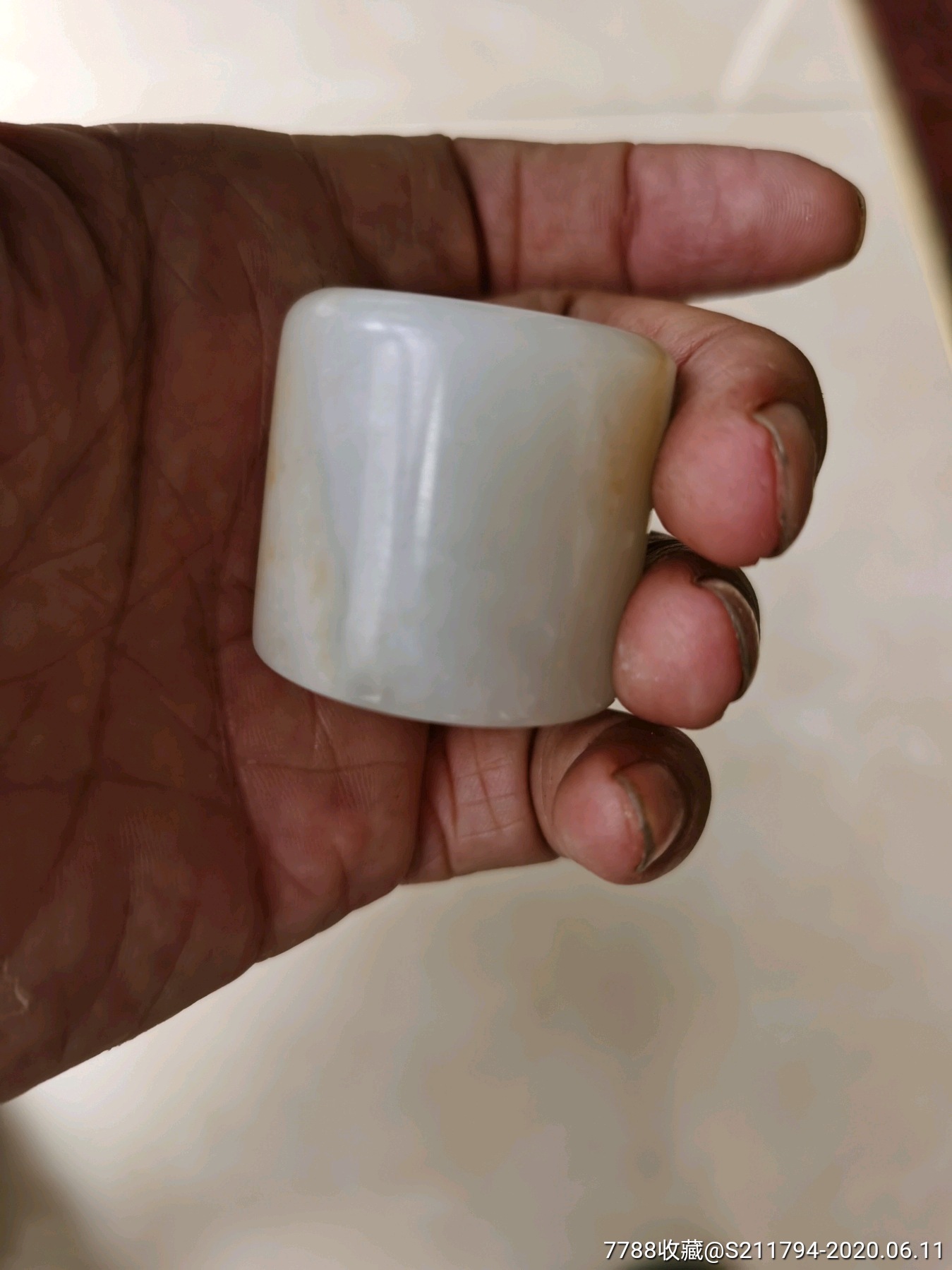 晚清民国和田玉扳指