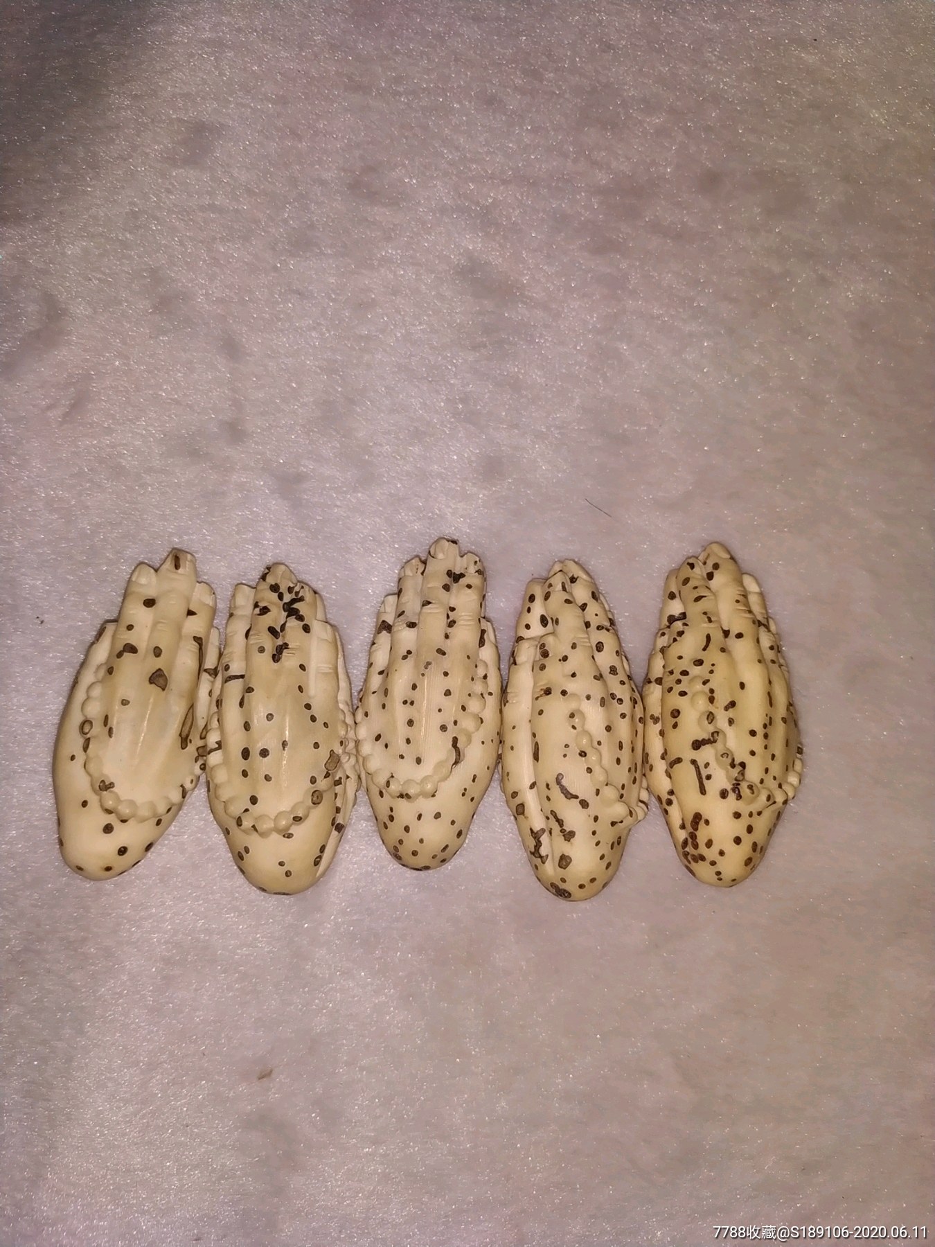 工艺品千眼菩提佛手5个