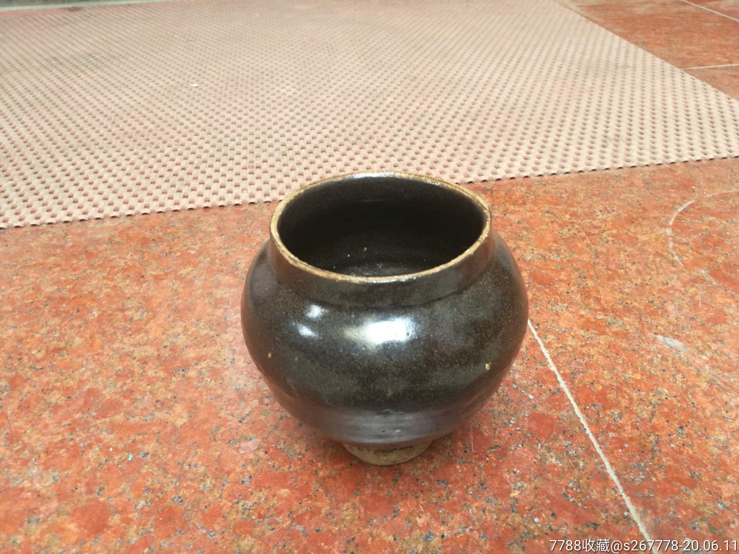 明代磁州窑黑釉小罐