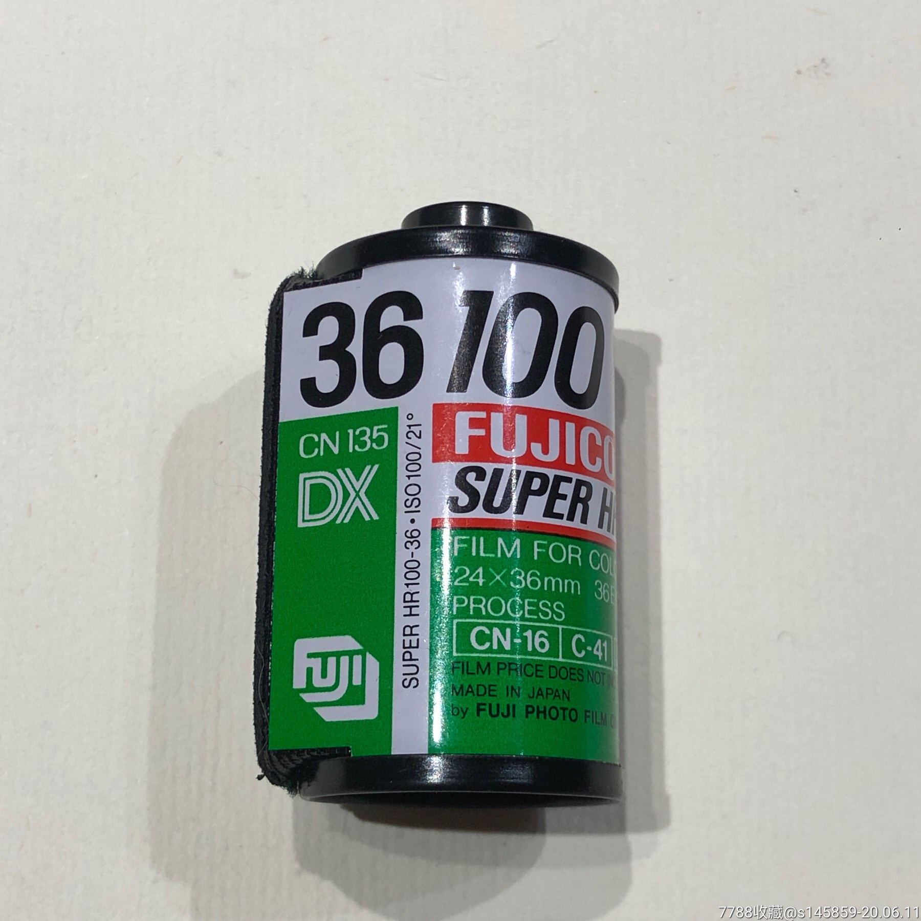 富士100度36张大陆版胶卷暗盒