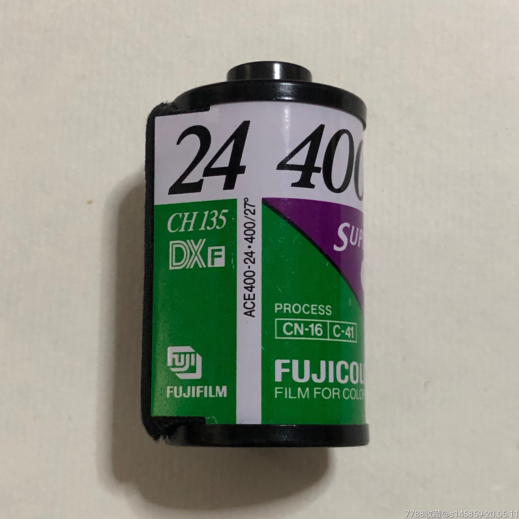 富士400度24张日本原产地胶卷暗盒紫色版