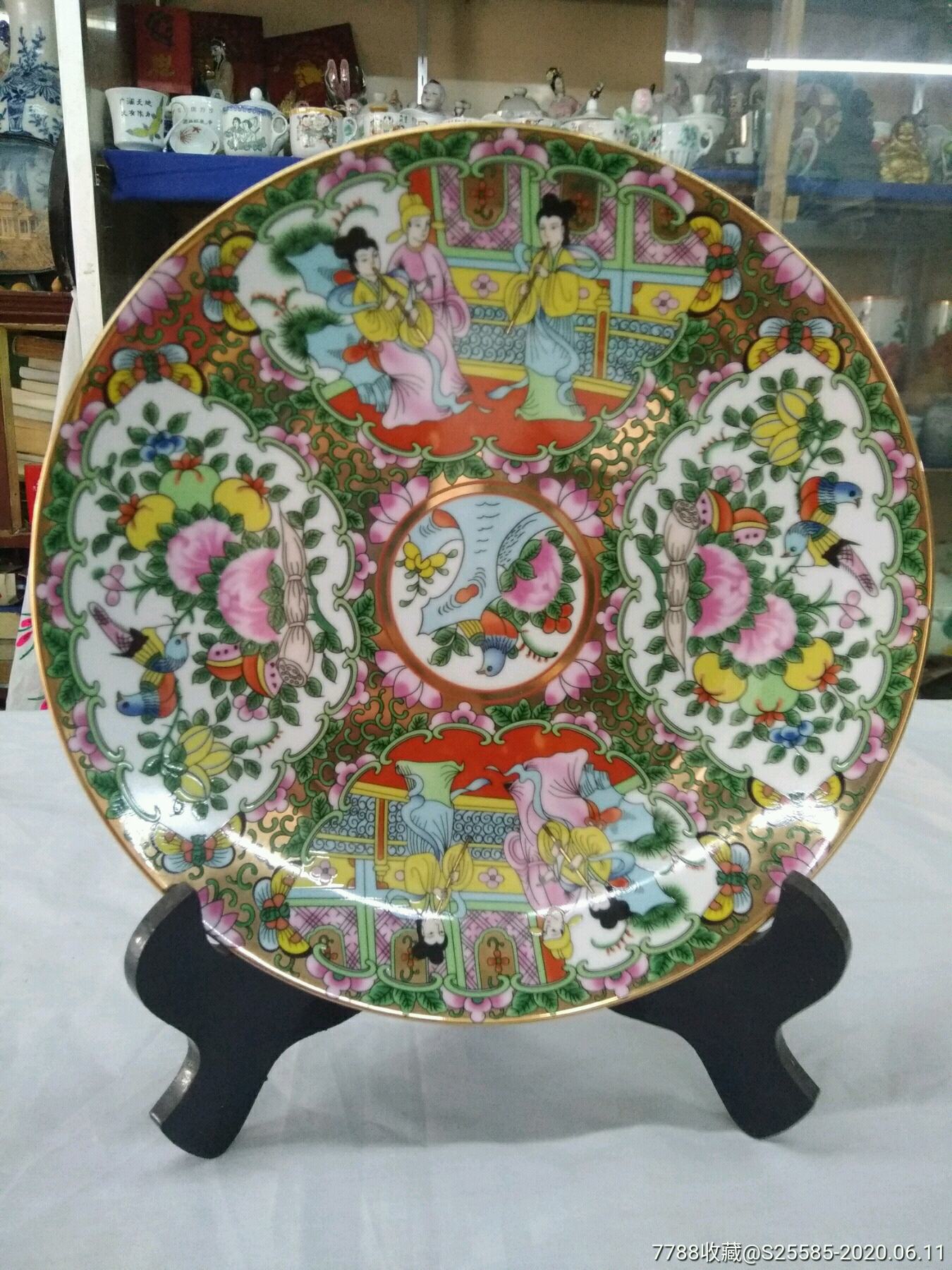 广彩(花鸟人物)大盘_价格288元_第1张_7788商城__七七八八商品交易