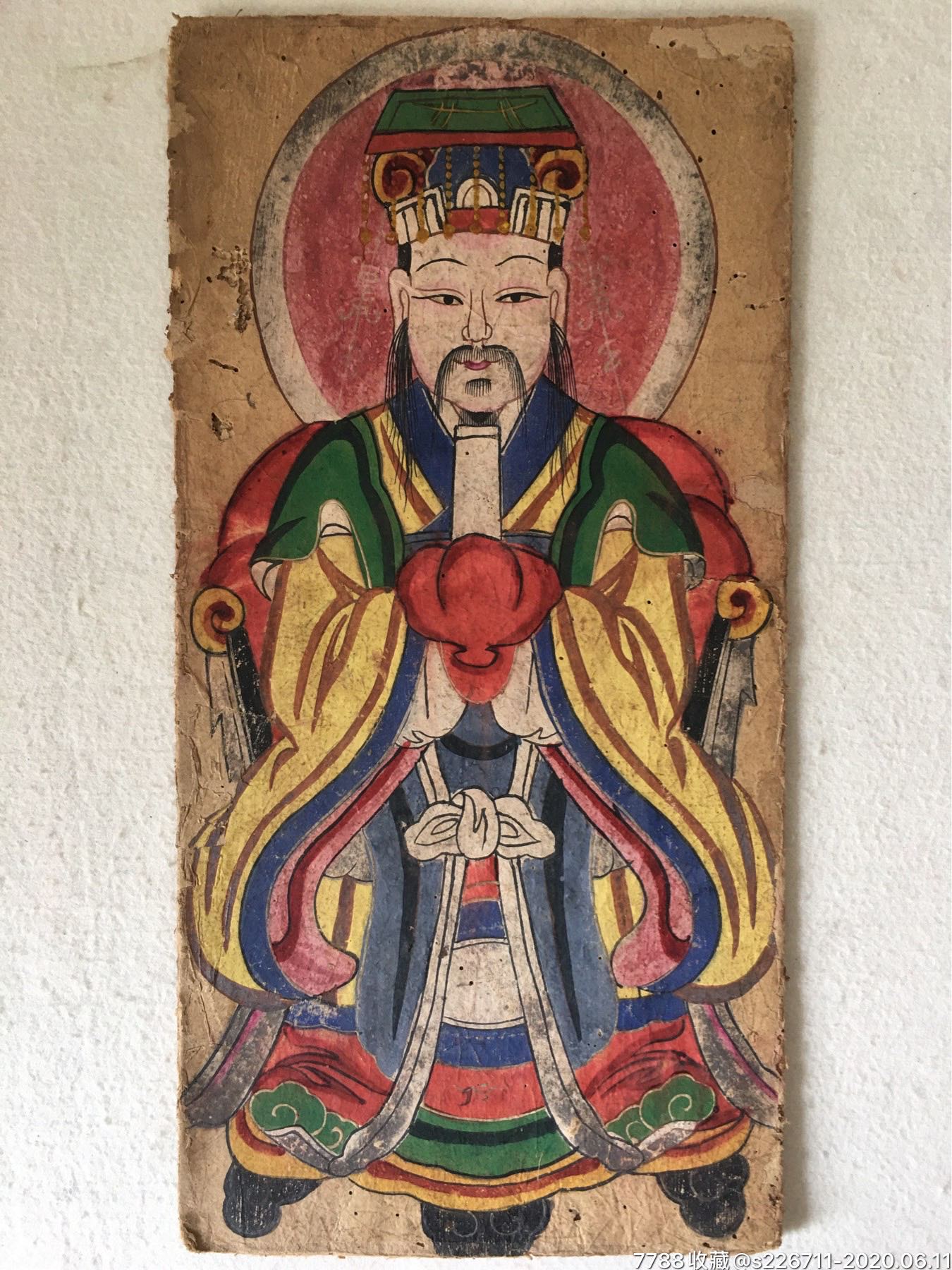 清代道教人物彩绘画,唐卡_第1张_7788唐卡