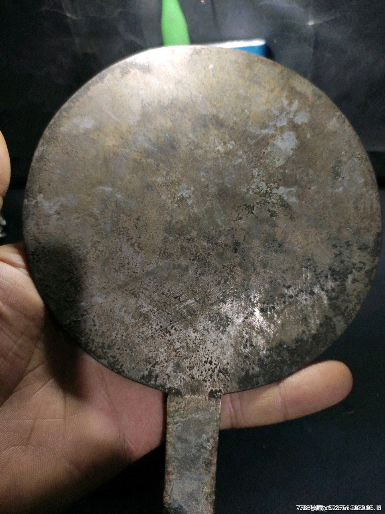 明清.双喜手柄镜,铜镜_第6张_7788铜镜收藏