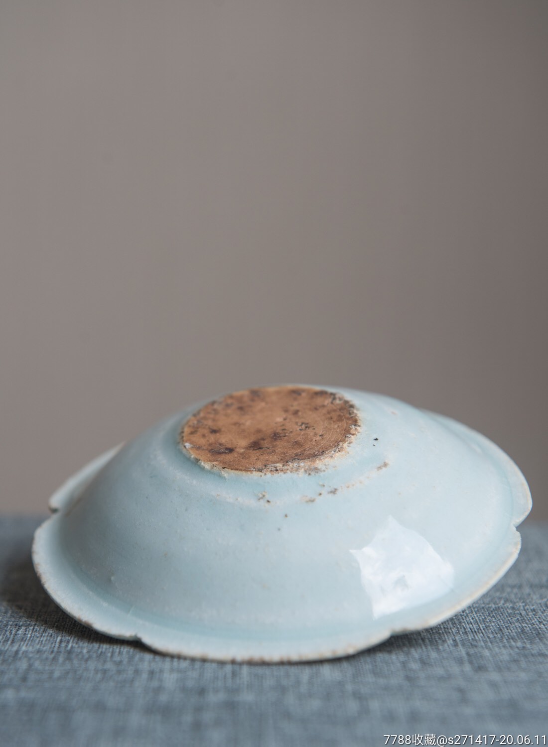 宋代湖田正窑口花口洗全美品湖田窑假一罚十