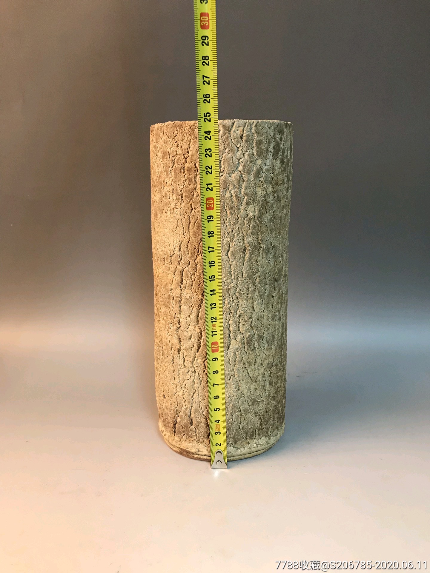 1039回流,陶瓷花器,仿树木纹花器,全品带底款高25厘米口径9厘米