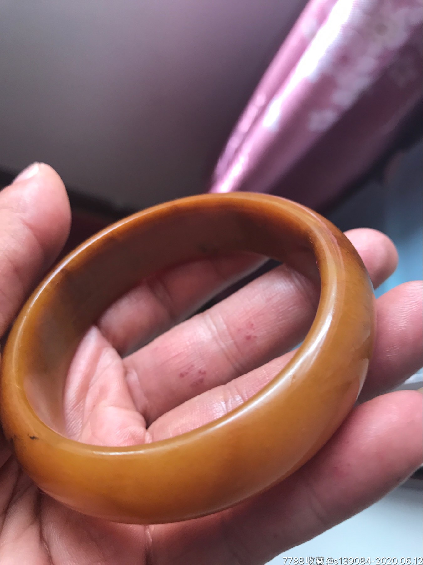 天然黄龙玉手镯包真