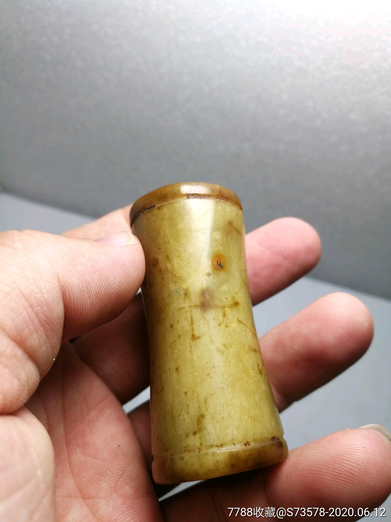 下乡收到高古老玉管