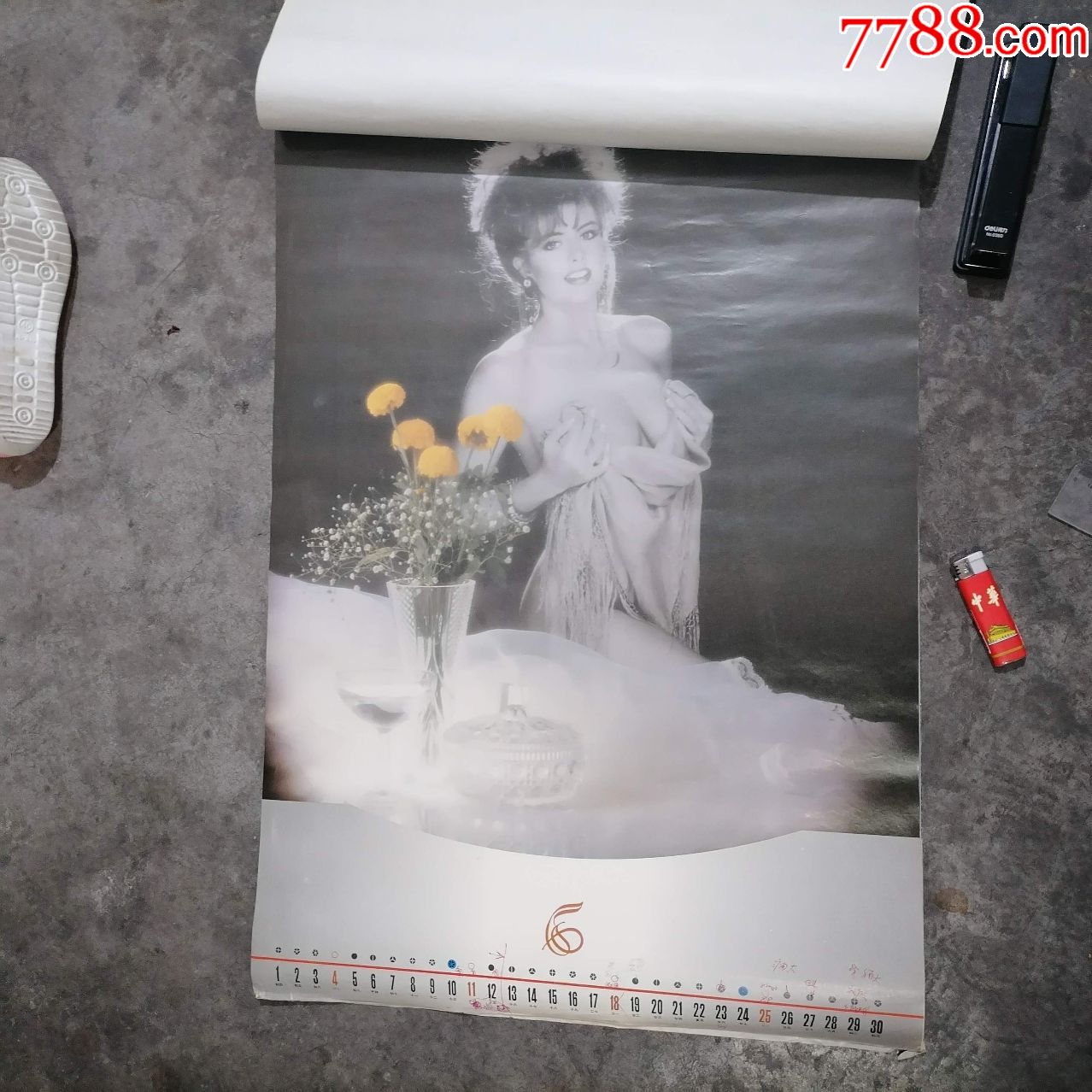 1995年挂历:好莱坞艳星(外国美女明星)(13张全)(对开)(品弱谨慎下单)