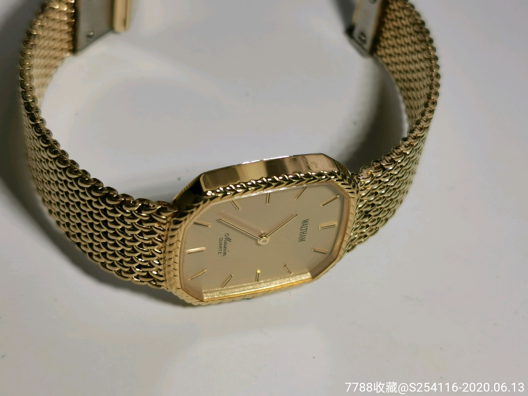 瑞士制造waltham华尔顿石英男表瑞士机芯7钻表盘27*30mm厚5.3mm