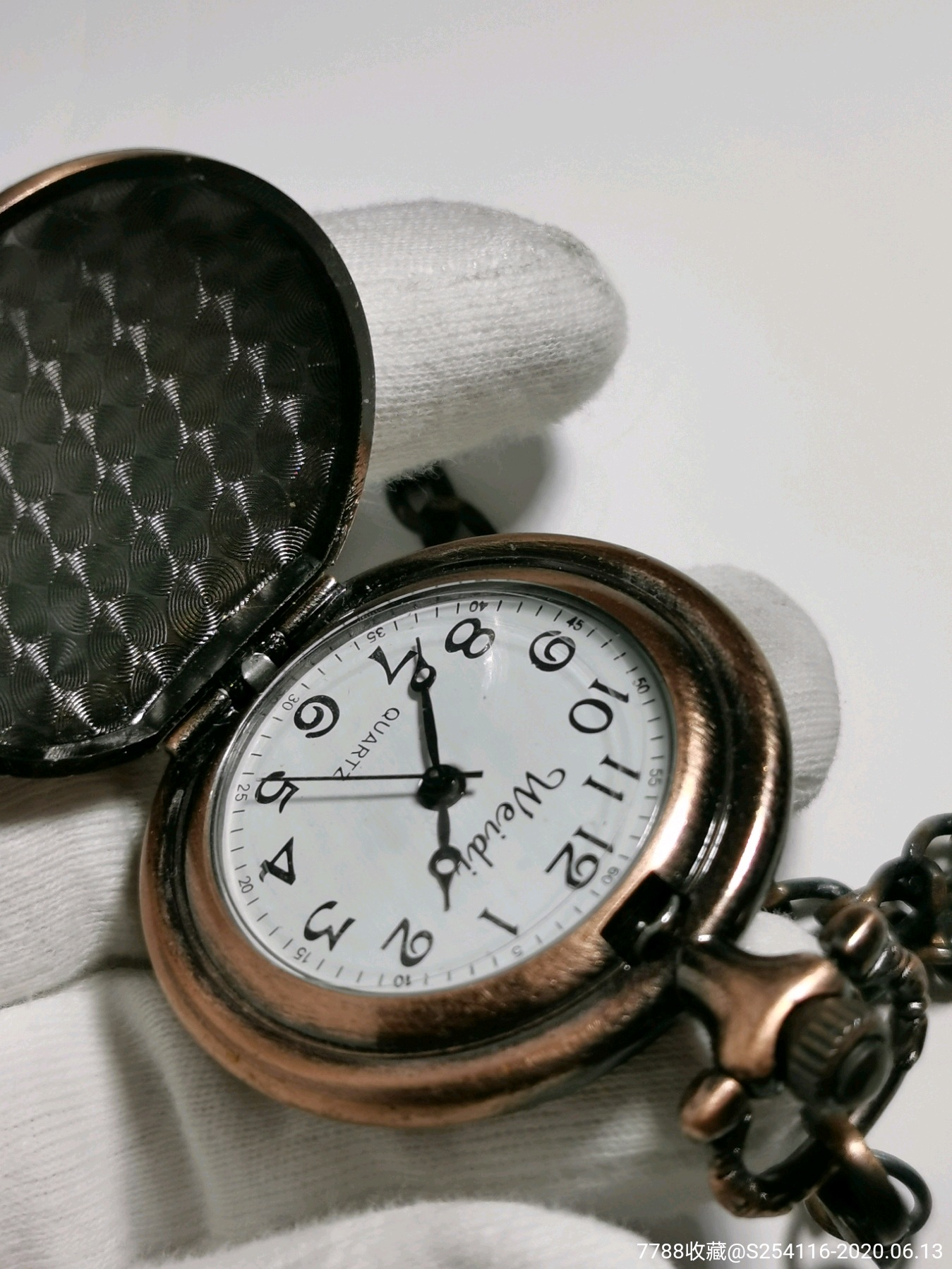 日本品牌weidi韦迪石英怀表直径40mm厚14.