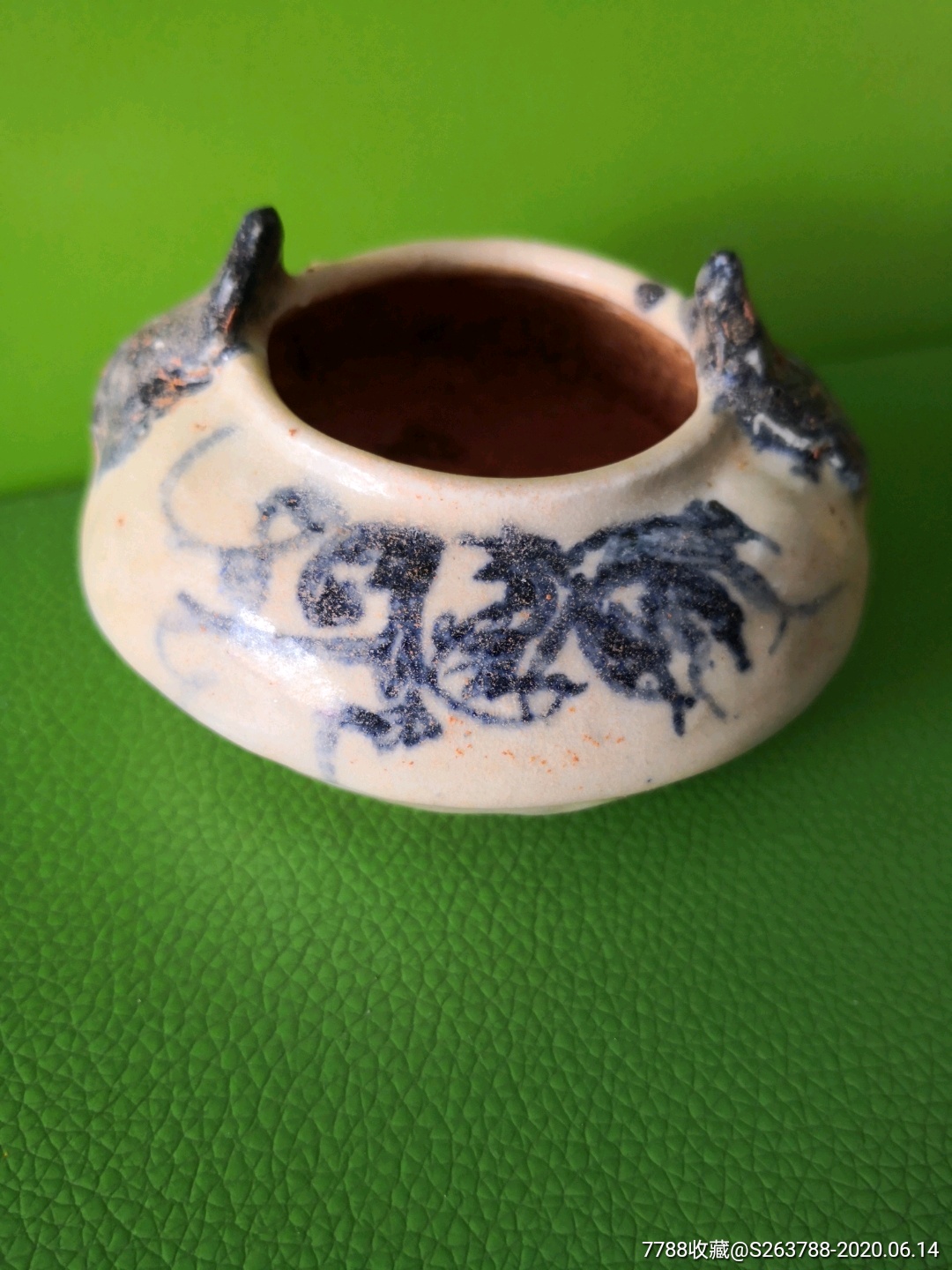 元代顺昌窑青花水盂