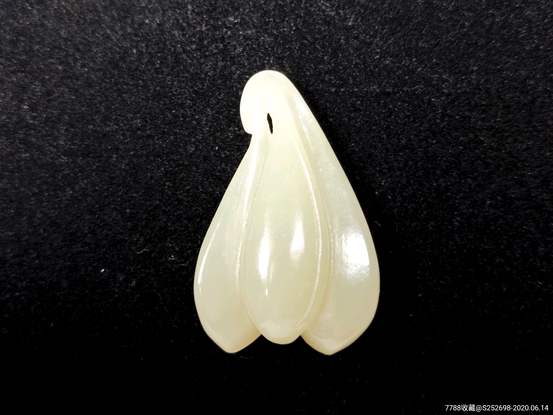 清代和田瓜瓞绵绵花件新疆和田玉古玉老玉明清玉器包老保真