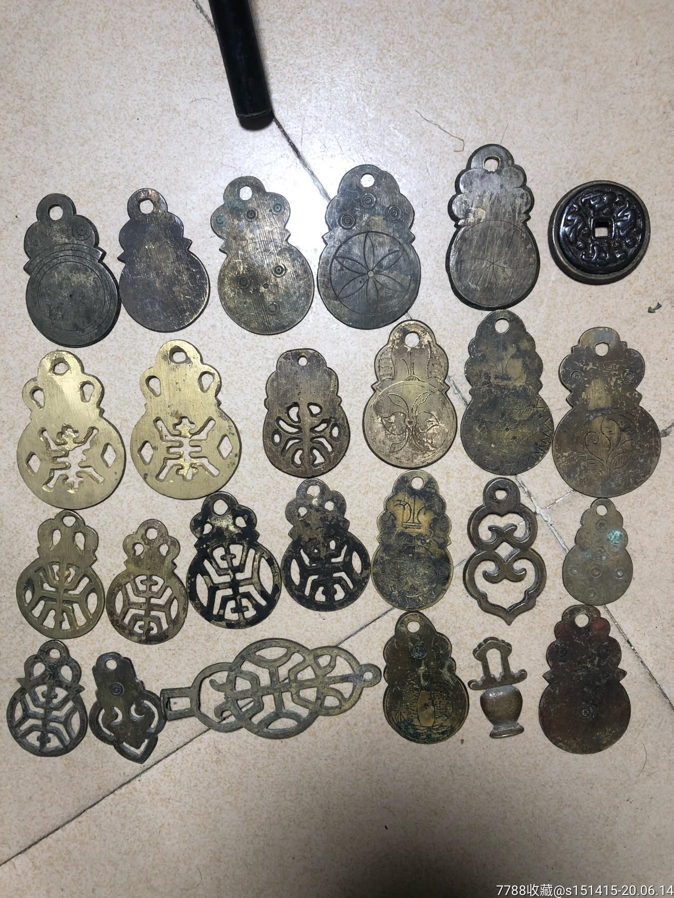 清代葫芦福禄镂空挂花钱32元一个随便挑随便选包老包真不包邮