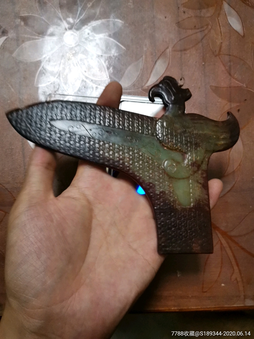 战汉和田玉古玉高古玉玉戈-和田玉-7788收藏