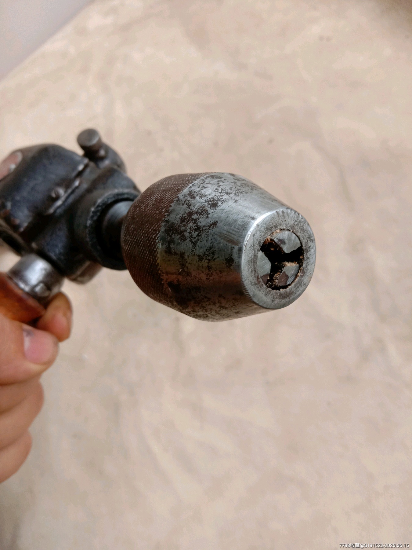 老手钻机械手摇钻老木工钻工具金属工业风老物件