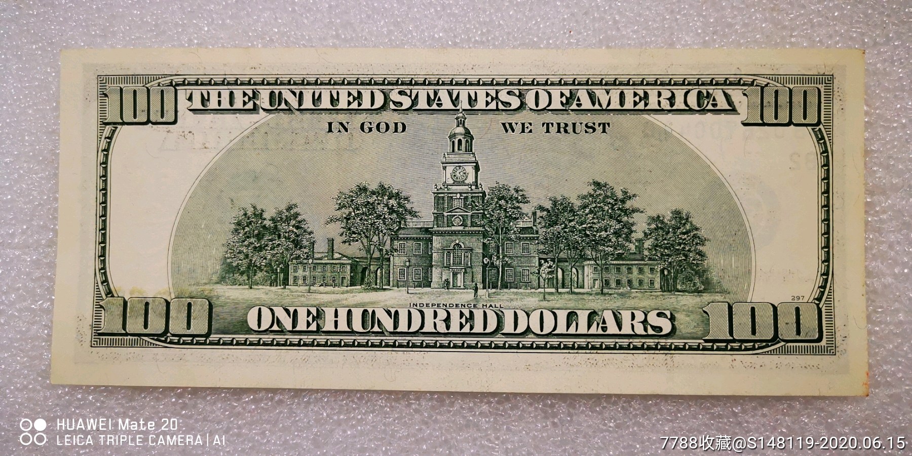 美国大头版100美元,2006年