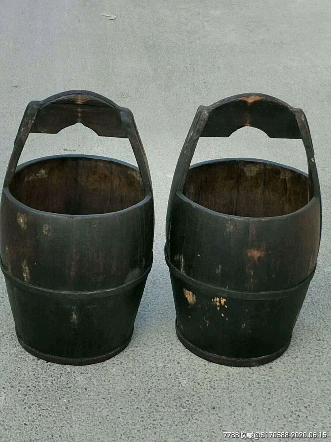 老柏木水桶一套